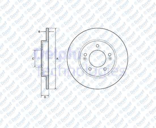 DELPHI BG9412RSC Fren Aynasi Arka Tekli Paket Rulmanli Espace V 15->  ####